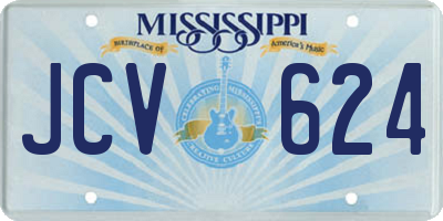 MS license plate JCV624
