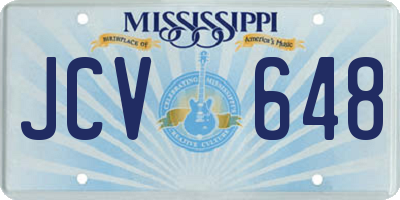 MS license plate JCV648