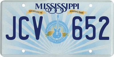 MS license plate JCV652