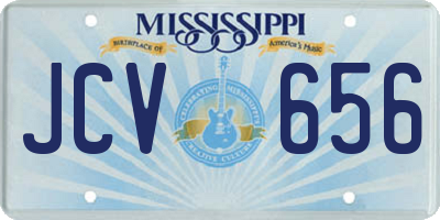 MS license plate JCV656