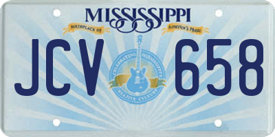 MS license plate JCV658