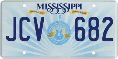 MS license plate JCV682