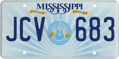 MS license plate JCV683