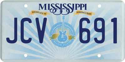 MS license plate JCV691