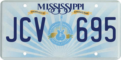 MS license plate JCV695