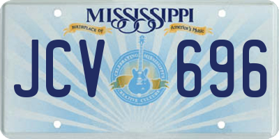 MS license plate JCV696