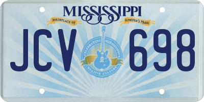 MS license plate JCV698
