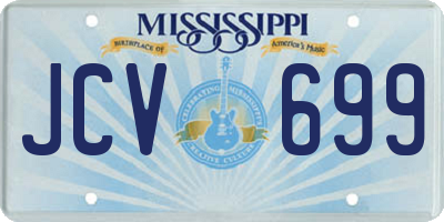 MS license plate JCV699