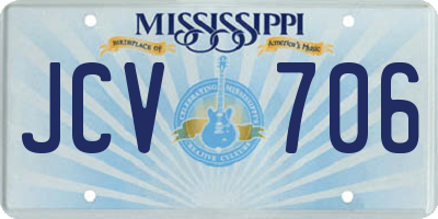 MS license plate JCV706