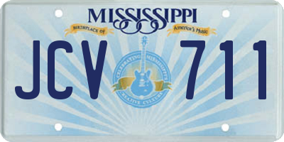 MS license plate JCV711