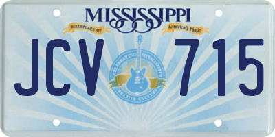 MS license plate JCV715