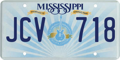MS license plate JCV718