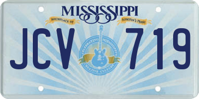 MS license plate JCV719