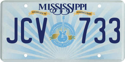 MS license plate JCV733