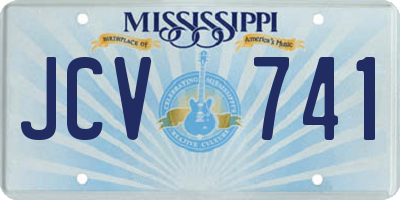 MS license plate JCV741