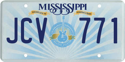 MS license plate JCV771