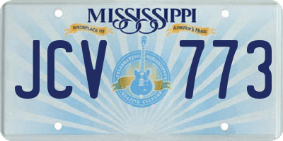 MS license plate JCV773