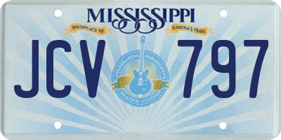 MS license plate JCV797