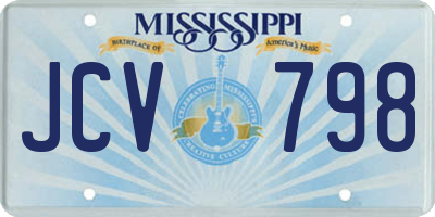 MS license plate JCV798
