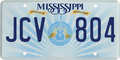MS license plate JCV804
