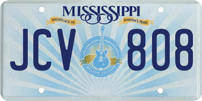 MS license plate JCV808