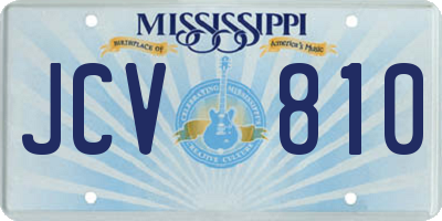MS license plate JCV810