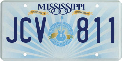 MS license plate JCV811