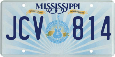 MS license plate JCV814
