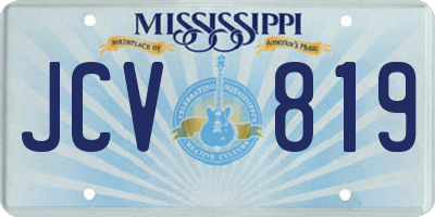 MS license plate JCV819