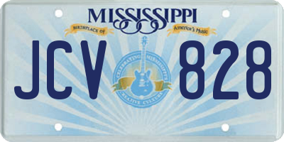 MS license plate JCV828