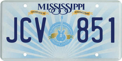 MS license plate JCV851