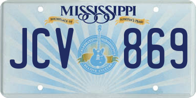MS license plate JCV869