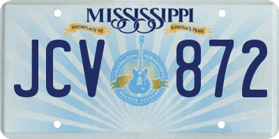 MS license plate JCV872