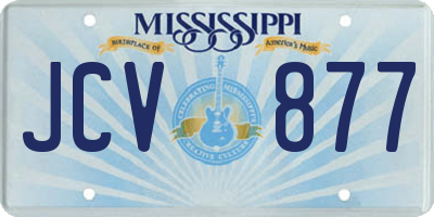 MS license plate JCV877