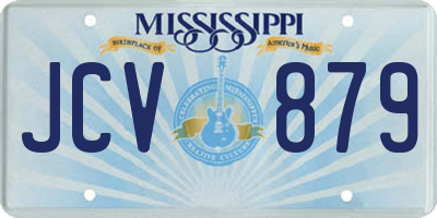 MS license plate JCV879