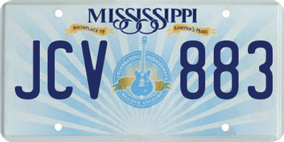 MS license plate JCV883