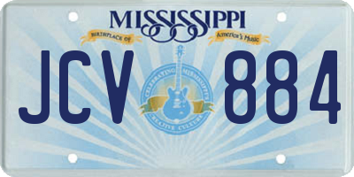 MS license plate JCV884