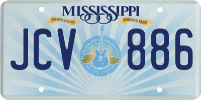 MS license plate JCV886