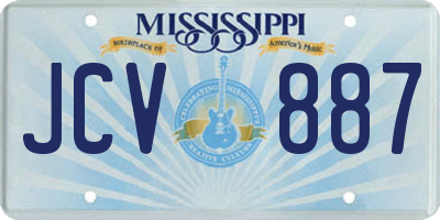 MS license plate JCV887