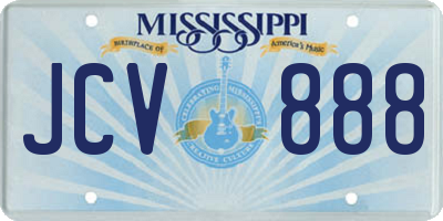 MS license plate JCV888