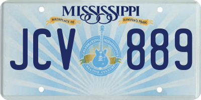 MS license plate JCV889