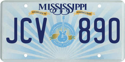MS license plate JCV890