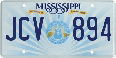 MS license plate JCV894