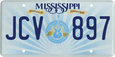 MS license plate JCV897