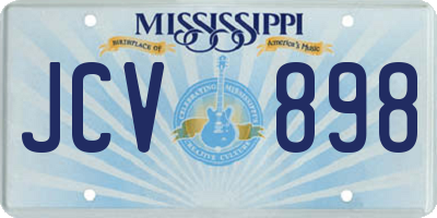 MS license plate JCV898