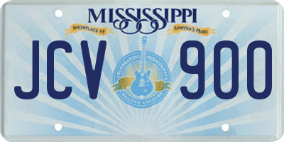 MS license plate JCV900