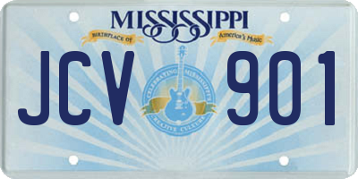 MS license plate JCV901