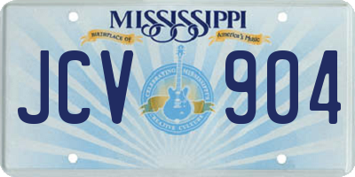 MS license plate JCV904