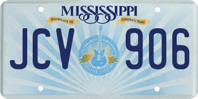 MS license plate JCV906