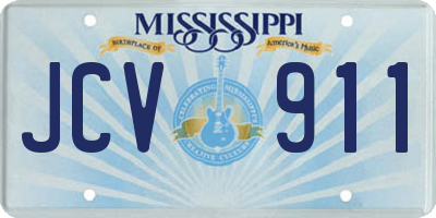 MS license plate JCV911